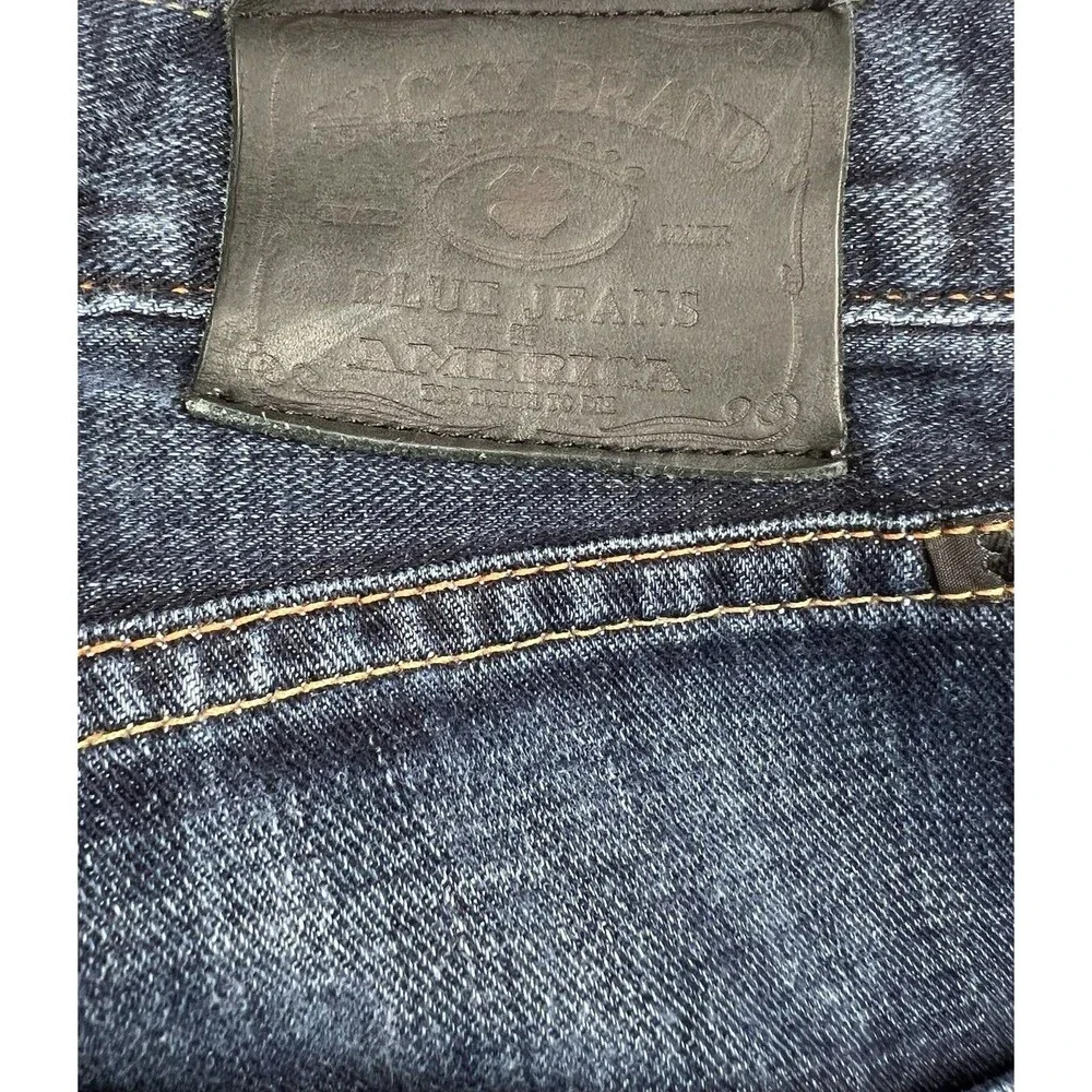 Lucky Brand Vintage Straight Jeans Mens‎ 36x32 ACTUAL 37x29 Denim Dark Wash